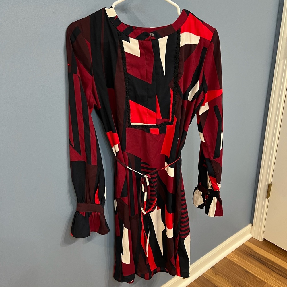Loft Color Block Dress Size S